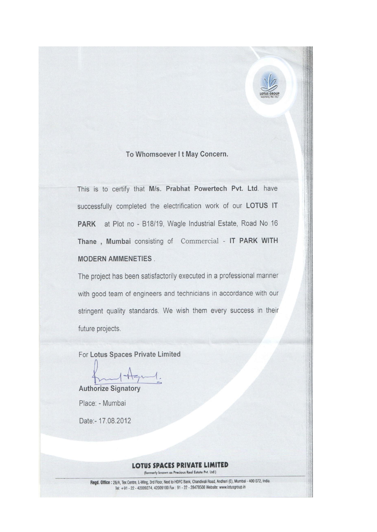 Certificate Page 0005